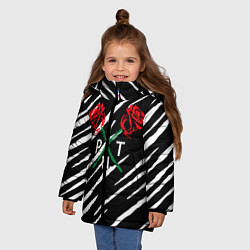 Куртка зимняя для девочки PAYTON MOORMEIER, цвет: 3D-черный — фото 2