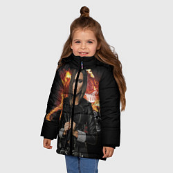 Куртка зимняя для девочки Olga Buzova, цвет: 3D-черный — фото 2
