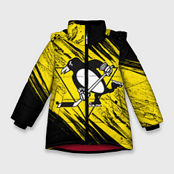 Куртка зимняя для девочки Pittsburgh Penguins Sport, цвет: 3D-красный