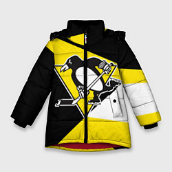 Куртка зимняя для девочки Pittsburgh Penguins Exclusive, цвет: 3D-красный
