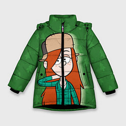 Куртка зимняя для девочки Венди Кордрой, цвет: 3D-черный