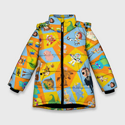 Куртка зимняя для девочки Toy Story, цвет: 3D-черный