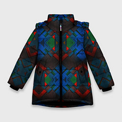 Куртка зимняя для девочки SHADOW, цвет: 3D-черный