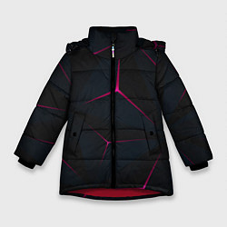 Куртка зимняя для девочки Тетраэдр, цвет: 3D-красный