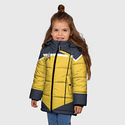 Куртка зимняя для девочки Звездный костюм № 2 Z, цвет: 3D-красный — фото 2
