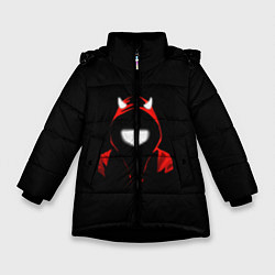 Куртка зимняя для девочки ROZHKI, цвет: 3D-черный
