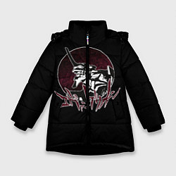 Куртка зимняя для девочки Evangelion, цвет: 3D-черный