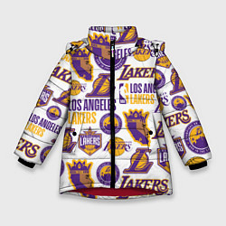 Зимняя куртка для девочки LAKERS LOGO