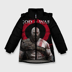 Куртка зимняя для девочки God of War, цвет: 3D-светло-серый