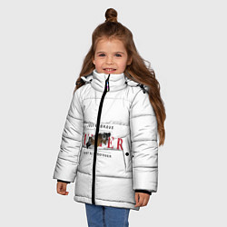 Куртка зимняя для девочки Hunter, цвет: 3D-черный — фото 2