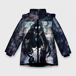 Куртка зимняя для девочки Anime Cyber, цвет: 3D-черный