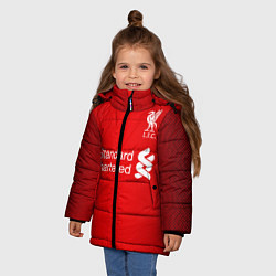 Куртка зимняя для девочки LIVERPOOL домашняя сезон 2021, цвет: 3D-красный — фото 2