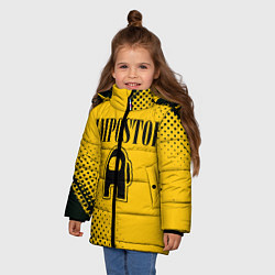 Куртка зимняя для девочки IMPOSTOR NIRVANA, цвет: 3D-черный — фото 2