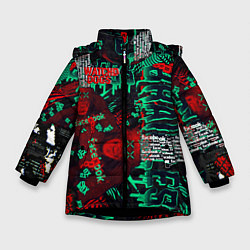 Куртка зимняя для девочки Watch Dogs: Legion, цвет: 3D-черный