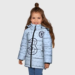Куртка зимняя для девочки CHELSEA выездная сезон 2021, цвет: 3D-черный — фото 2