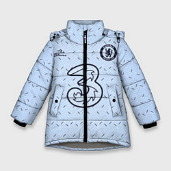 Куртка зимняя для девочки CHELSEA выездная сезон 2021, цвет: 3D-светло-серый