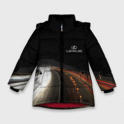 Куртка зимняя для девочки Night route, цвет: 3D-красный