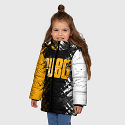 Куртка зимняя для девочки PUBG, цвет: 3D-черный — фото 2