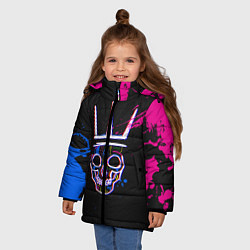 Куртка зимняя для девочки Watch Dogs Legion, цвет: 3D-светло-серый — фото 2