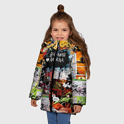 Куртка зимняя для девочки The Umbrella Academy КОМИКСЫ, цвет: 3D-черный — фото 2
