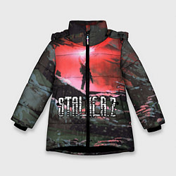 Куртка зимняя для девочки Stalker 2, цвет: 3D-черный