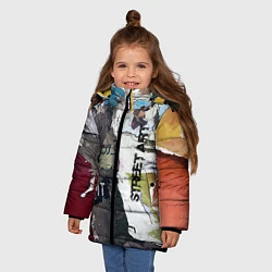 Куртка зимняя для девочки Street art, цвет: 3D-красный — фото 2