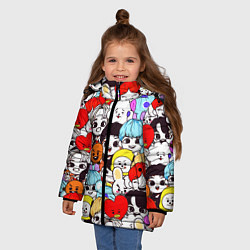 Куртка зимняя для девочки BTS BT21, цвет: 3D-светло-серый — фото 2