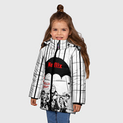 Куртка зимняя для девочки The Umbrella Academy Season 3, цвет: 3D-черный — фото 2