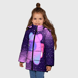 Куртка зимняя для девочки AMONG US - SPACE, цвет: 3D-светло-серый — фото 2