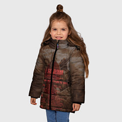 Куртка зимняя для девочки ВЕДЫ, цвет: 3D-черный — фото 2