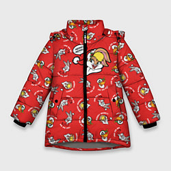 Куртка зимняя для девочки Merry!, цвет: 3D-светло-серый