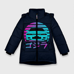 Куртка зимняя для девочки Skyline R32, цвет: 3D-черный