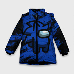 Куртка зимняя для девочки AMONG US - СОНИК, цвет: 3D-черный