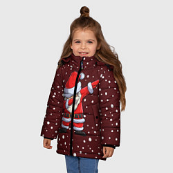 Куртка зимняя для девочки Dab-Santa, цвет: 3D-красный — фото 2