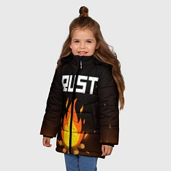 Куртка зимняя для девочки RUST, цвет: 3D-светло-серый — фото 2