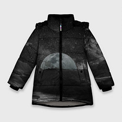 Куртка зимняя для девочки Луна, цвет: 3D-светло-серый