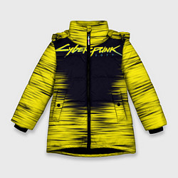 Куртка зимняя для девочки Cyberpunk 2077, цвет: 3D-черный