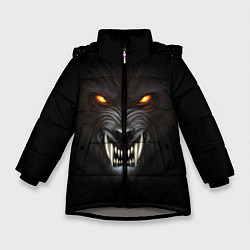 Куртка зимняя для девочки Злой Волк, цвет: 3D-светло-серый