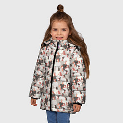 Куртка зимняя для девочки КоронаВирус, цвет: 3D-черный — фото 2