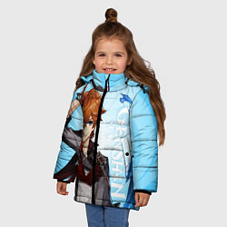 Куртка зимняя для девочки GENSHIN IMPACT, ТАРТАЛЬЯ, цвет: 3D-черный — фото 2