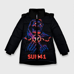 Зимняя куртка для девочки Sum 41 череп