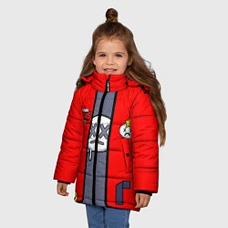 Куртка зимняя для девочки Brawl Stars Edgar косплей, цвет: 3D-черный — фото 2