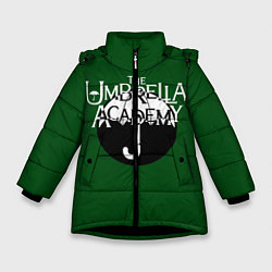 Куртка зимняя для девочки Umbrella academy, цвет: 3D-черный