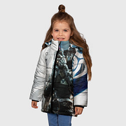 Куртка зимняя для девочки DESTINY, HUNTER, цвет: 3D-светло-серый — фото 2