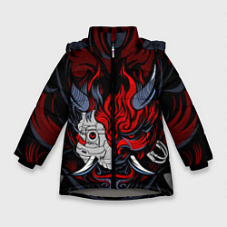 Куртка зимняя для девочки SAMURAI LVL UP, цвет: 3D-светло-серый