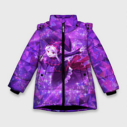 Куртка зимняя для девочки Шалтир Бладфоллен, цвет: 3D-черный