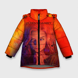 Куртка зимняя для девочки Queens Gambit Ход Королевы, цвет: 3D-светло-серый
