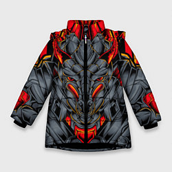 Зимняя куртка для девочки Механический дракон