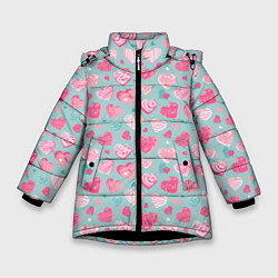 Зимняя куртка для девочки Сердечки в разных стилях