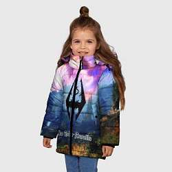Куртка зимняя для девочки The Elder Scrolls, цвет: 3D-черный — фото 2